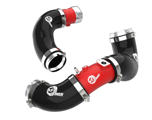 aFe 46-20694-R BladeRunner Aluminum Hot and Cold Charge Pipe Kit Red