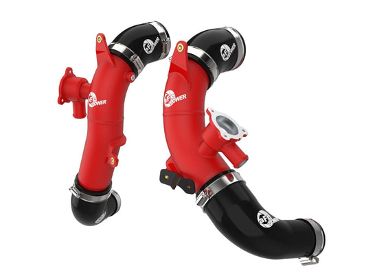 aFe 46-20718-R BladeRunner 2-1/2 IN Aluminum Hot Charge Pipe Red