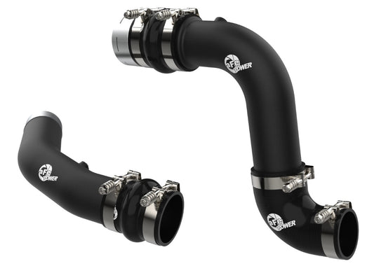 aFe 46-20734-B BladeRunner Aluminum Hot and Cold Charge Pipe Kit Black