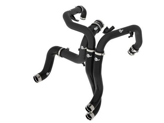 aFe 46-20754-B BladeRunner Aluminum Hot and Cold Charge Pipe Kit Black