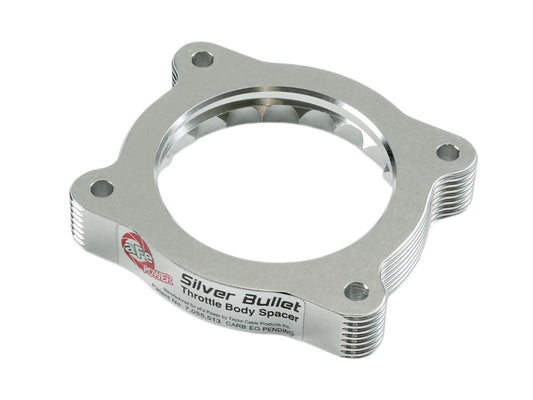 aFe 46-34018 Silver Bullet Throttle Body Spacer - Silver