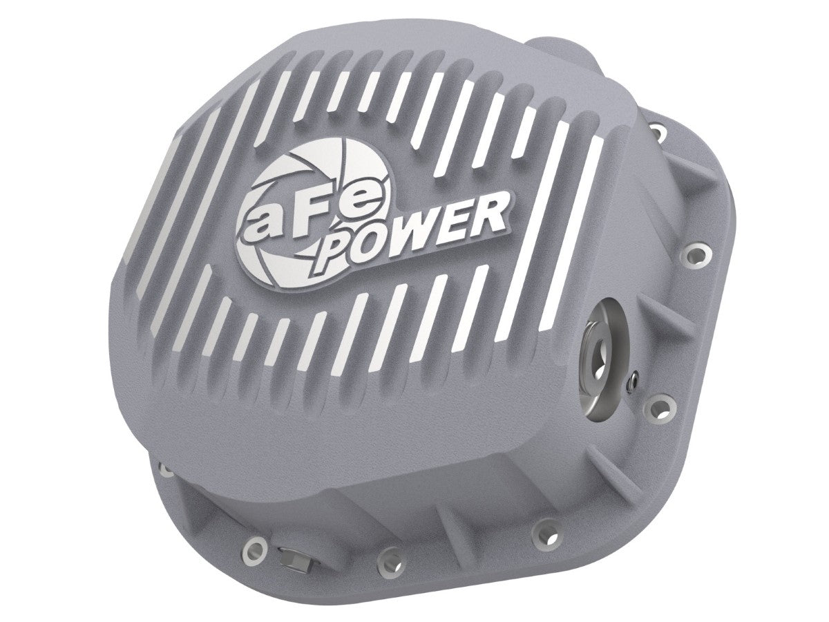 aFe Rear Differential Cover (Raw; Street Series); Ford Diesel Trucks 86-13 V8 (td)