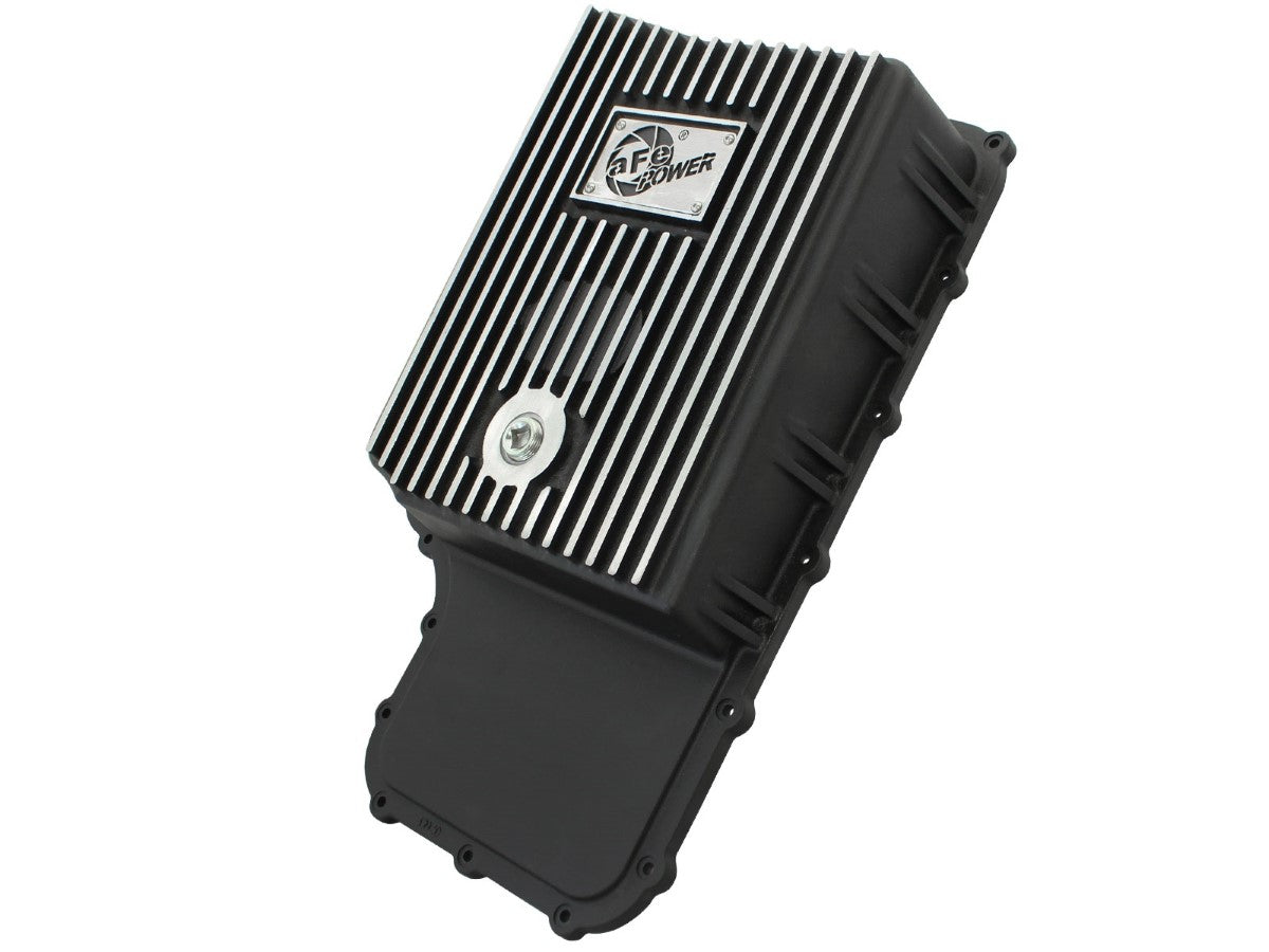 aFe 46-70182 aFe POWER Pro Series Transmission Pan Black w/ Machined Fins
