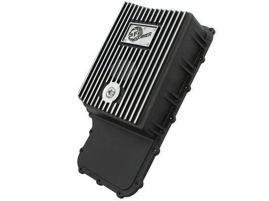 aFe 46-70182 aFe POWER Pro Series Transmission Pan Black w/ Machined Fins