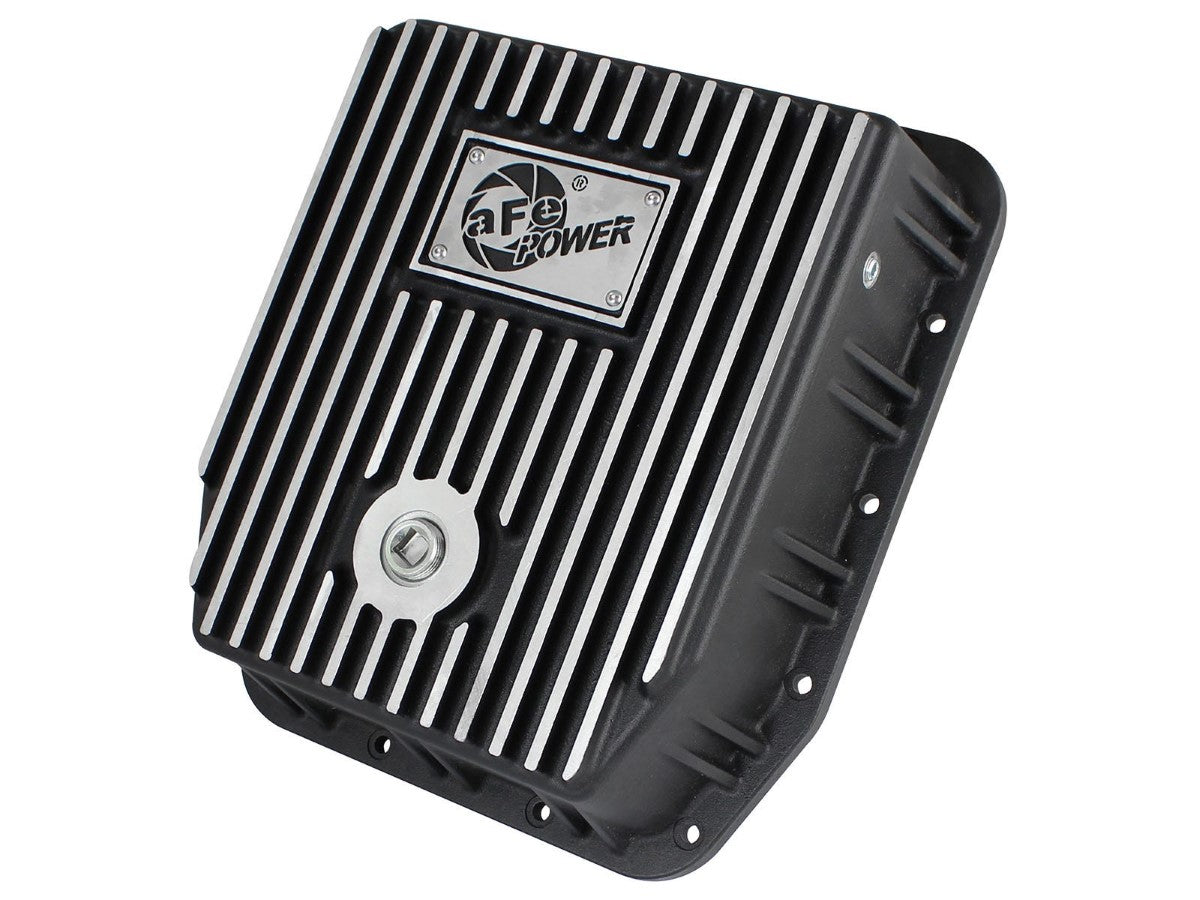 aFe 46-70222 aFe POWER Pro Series Transmission Pan Black w/ Machined Fins