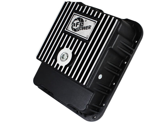 aFe 46-70242 aFe POWER Pro Series Transmission Pan Black w/ Machined Fins