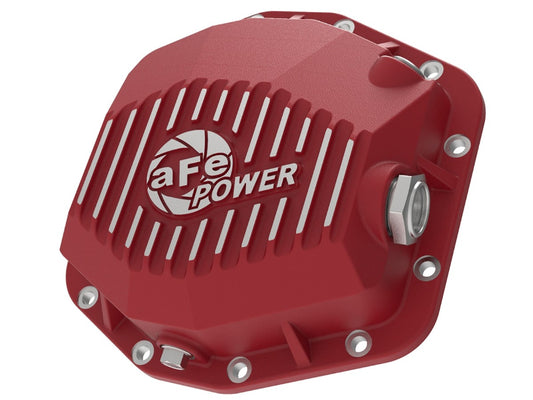 aFe 46-71000R aFe POWER Pro Series Rear Differential Cover Red w/ Machined Fins