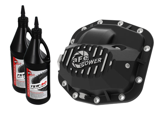 aFe 46-71011B aFe POWER Pro Series Front Differential Cover Black w/ Oil
