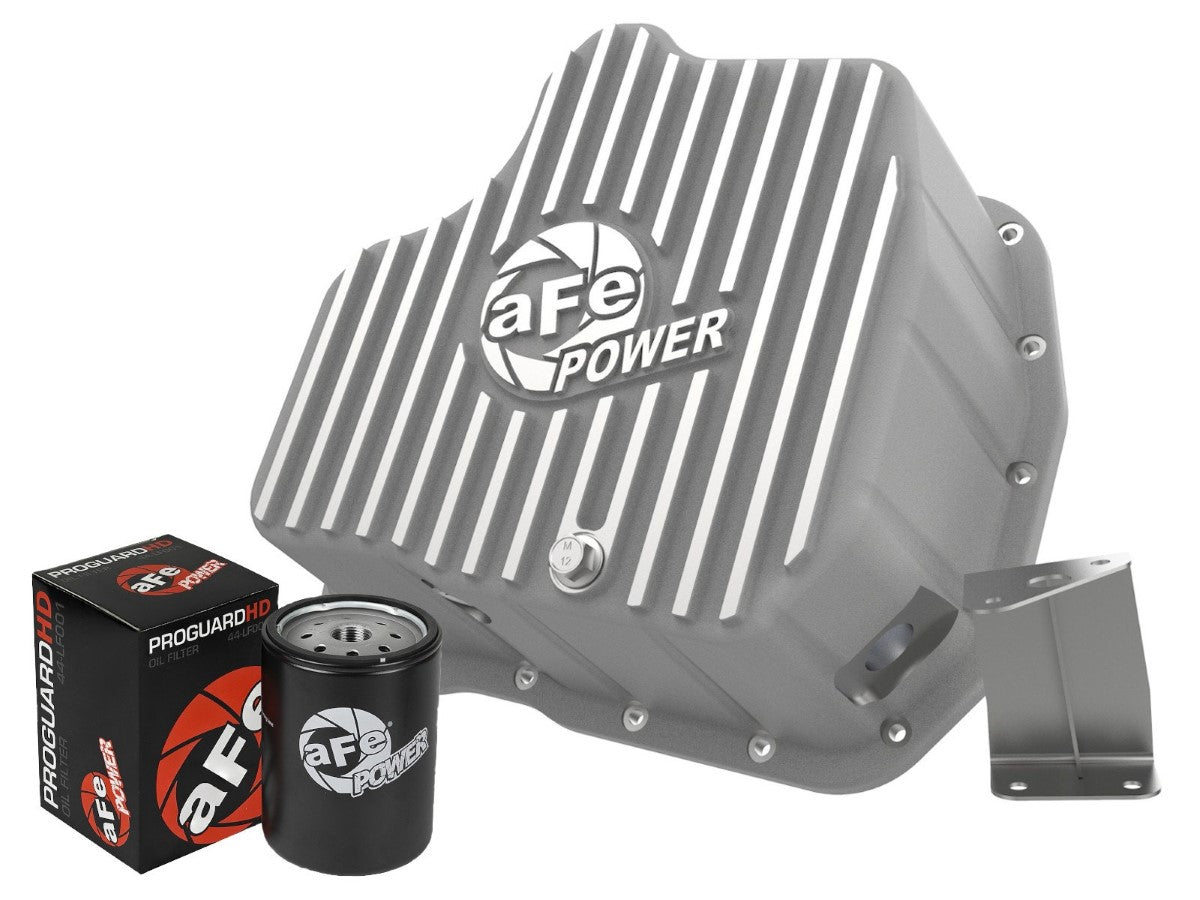 aFe 46-71080A aFe POWER Street Series Engine Oil Pan Raw w/ Machined Fins
