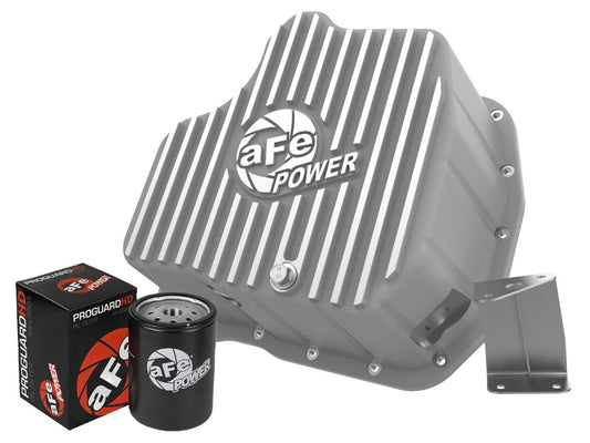aFe 46-71080A aFe POWER Street Series Engine Oil Pan Raw w/ Machined Fins