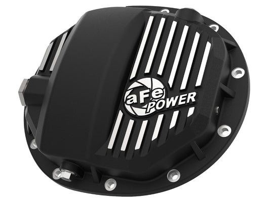 aFe 46-71120B aFe POWER Pro Series AAM 9.5/9.76 Rear Differential Cover Black w/ Machined Fins