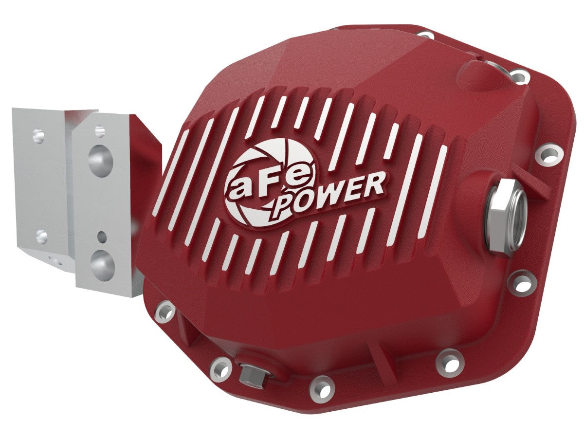 aFe 46-71190R aFe POWER Pro Series Rear Differential Cover Red w/ Machined Fins