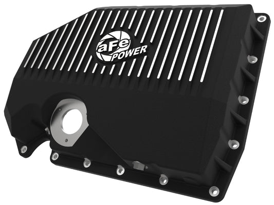 aFe 46-71210B aFe POWER Pro Series Engine Oil Pan Black w/ Machined Fins