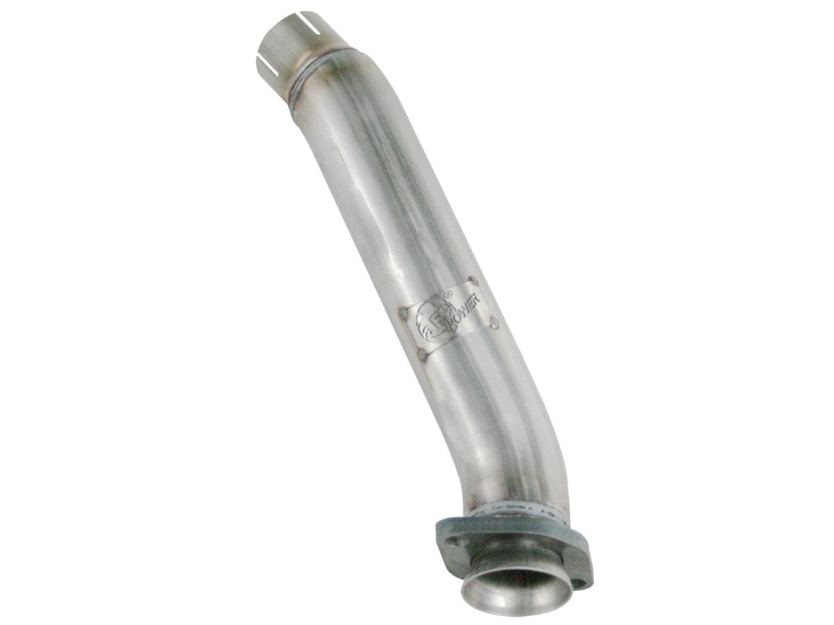 aFe 48-06209 Twisted Steel Loop Delete Down-Pipe 2-1/2" Aluminized Steel Exhaust System
