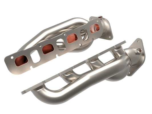 aFe 48-32030-T Twisted Steel 304 Stainless Steel Short Tube Header w/ Titanium Ceramic Coat Finish