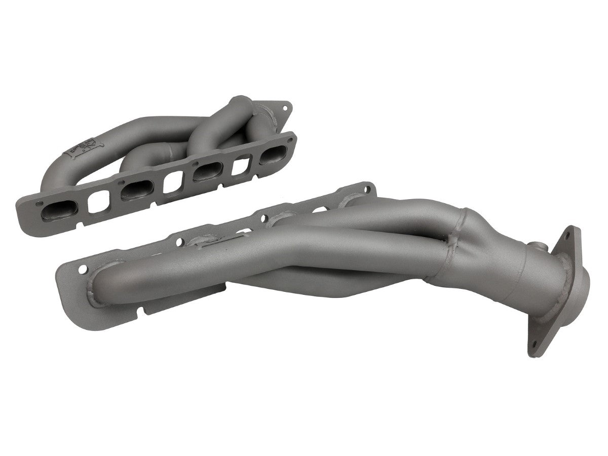 aFe 48-32031-T Twisted Steel 1-3/4 IN 304 Stainless Steel Short Tube Headers w/ Titanium Ceramic Coating