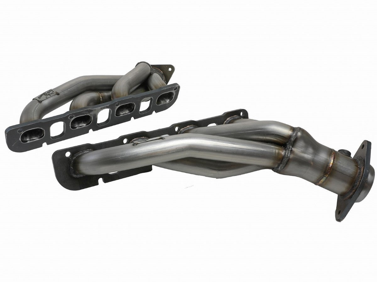 aFe 48-32031 Twisted Steel 1-3/4 IN 304 Stainless Steel Short Tube Headers w/ Raw Finish