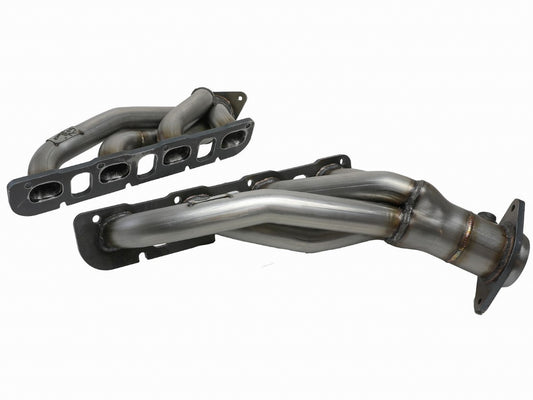 aFe 48-32031 Twisted Steel 1-3/4 IN 304 Stainless Steel Short Tube Headers w/ Raw Finish