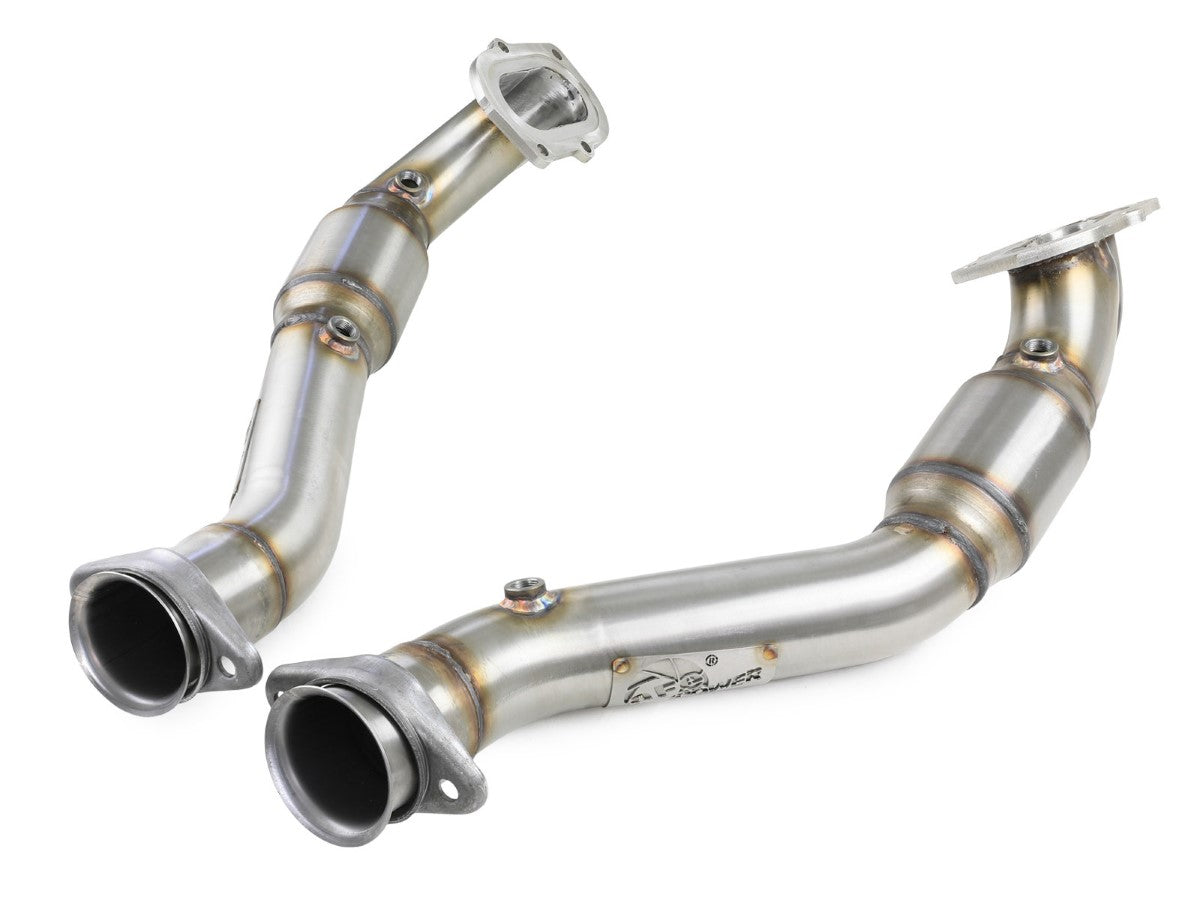 aFe 48-34130-1YC Twisted Steel Mid Pipe 3 IN 304 Stainless Steel w/ Cat