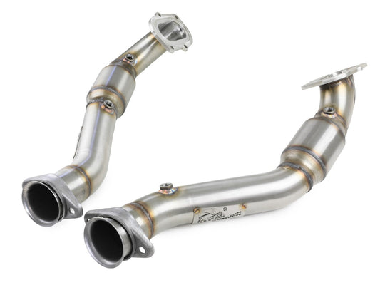 aFe 48-34130-1YC Twisted Steel Mid Pipe 3 IN 304 Stainless Steel w/ Cat