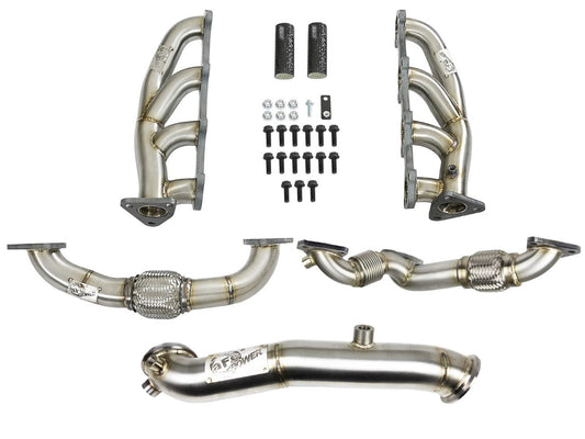 aFe 48-34139 Twisted Steel Headers, Up-Pipes &amp; Down-Pipe