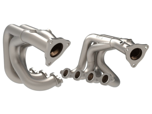 aFe 48-34148-T Twisted Steel 304 Stainless Steel long Tube Header w/ Titanium Ceramic Coating