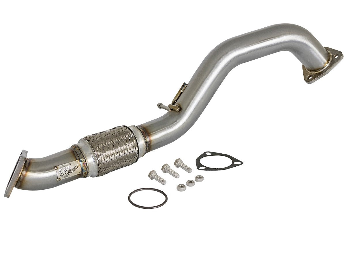 aFe 48-36605 Twisted Steel 2-1/2 IN Mid-Pipe 304 Stainless Steel