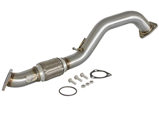 aFe 48-36605 Twisted Steel 2-1/2 IN Mid-Pipe 304 Stainless Steel