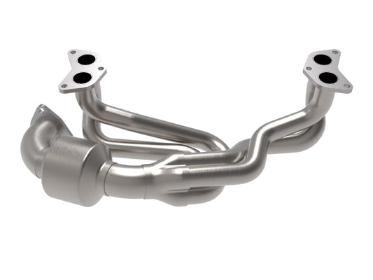aFe 48-36804-HC Twisted Steel 304 Stainless Steel Header w/ Cat