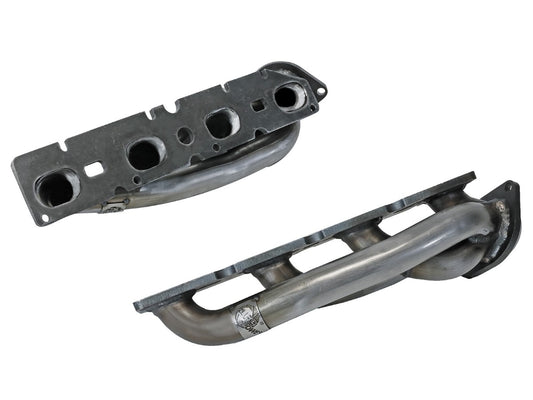 aFe 48-42001-1 Twisted Steel 409 Stainless Steel Short Tube Header