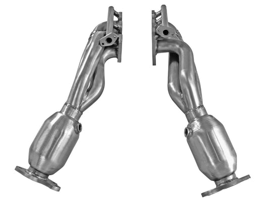 aFe 48-46003-1HC Twisted Steel Header 409 Stainless Steel w/ Cat