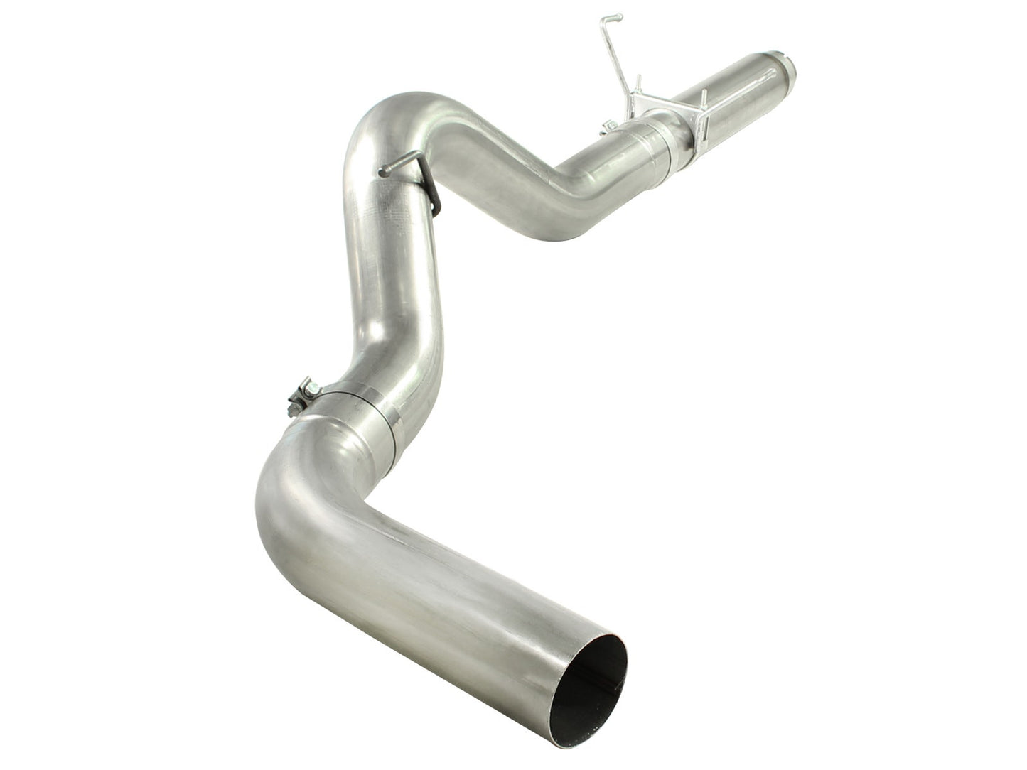 aFe 49-02016-P aFe Atlas Exhaust DPF-Back Aluminized Steel Exhaust Dodge Diesel Trucks 07.5-12 L6-6.7L Polished Tip