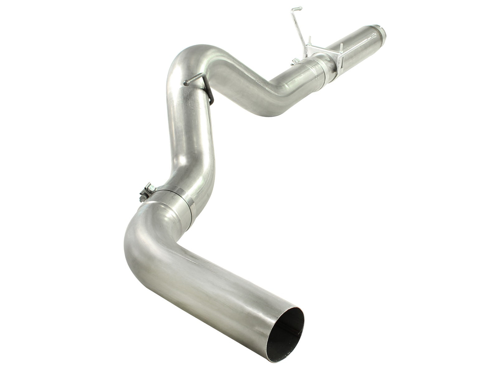 aFe 49-02016-P aFe Atlas Exhaust DPF-Back Aluminized Steel Exhaust Dodge Diesel Trucks 07.5-12 L6-6.7L Polished Tip