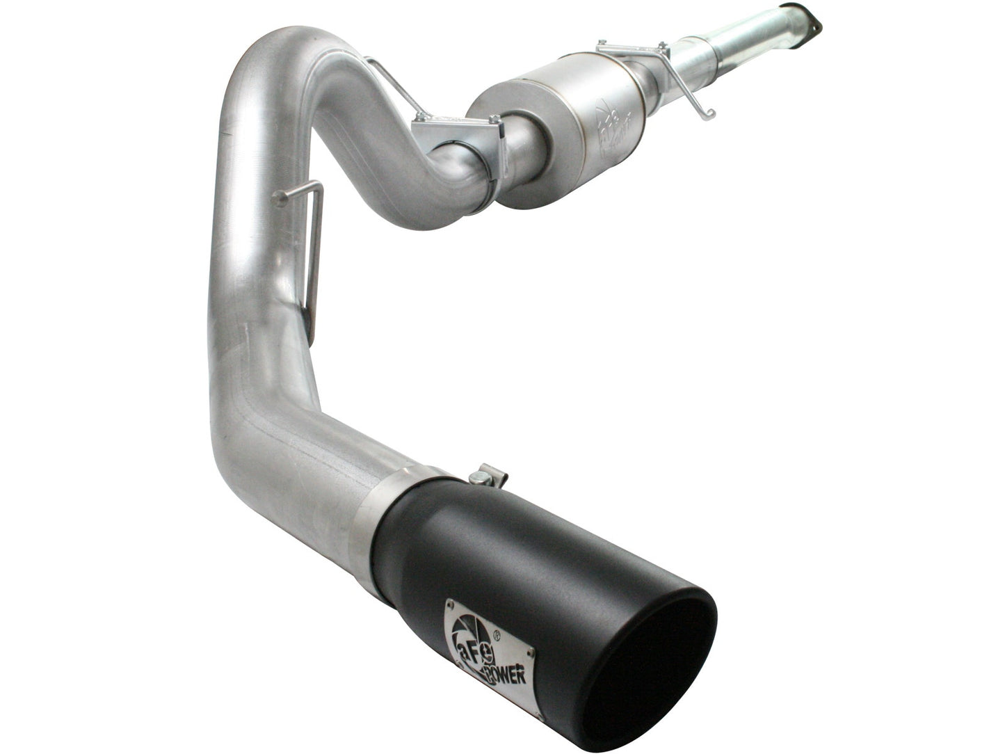 aFe 49-03041-P aFe Atlas Exhaust 4in Aluminized Cat-Back w/ 304 SS Polished Tip 11-13 Ford F-150 EcoBoost V6 3.5L