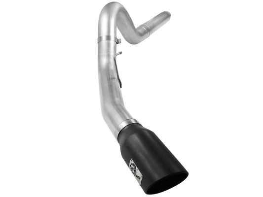 aFe 49-03054-P aFe Atlas 5in DPF-Back Aluminized Steel Exh Sys, Ford Diesel Trucks 08-10 V8-6.4L (td) Polished tip