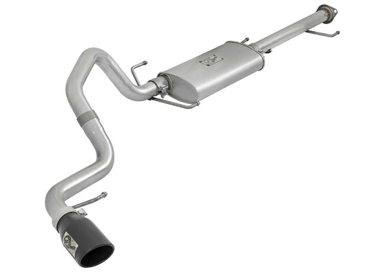 aFe 49-06039-B Scorpion 2-1/2 IN Aluminized Steel Cat-Back Exhaust System w/ Black Tip