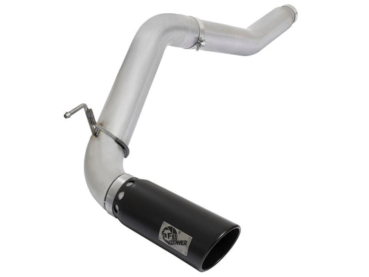 aFe 49-06112-B ATLAS 5 IN DPF-Back Aluminized Steel Exhaust System w/ Black Tip