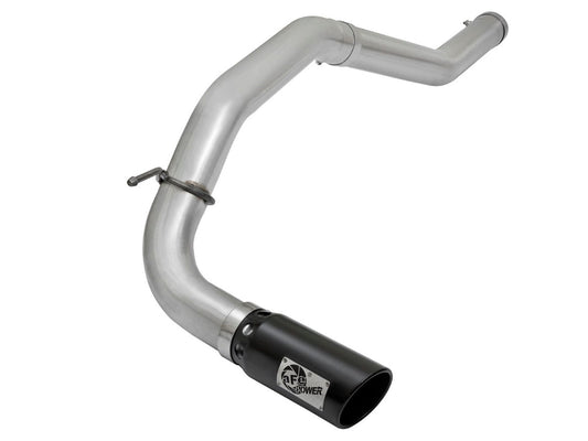 aFe 49-06113-B ATLAS 4 IN Aluminized Steel DPF-Back Exhaust System w/ Black Tip