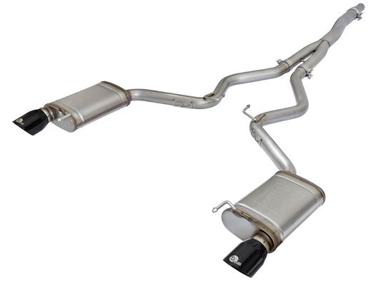 aFe 49-33084-P aFe MACHForce XP Exhausts Cat-Back SS-304 EXH w/ Polished Tips 15-16 Ford Mustang EcoBoost 2.3L (t)
