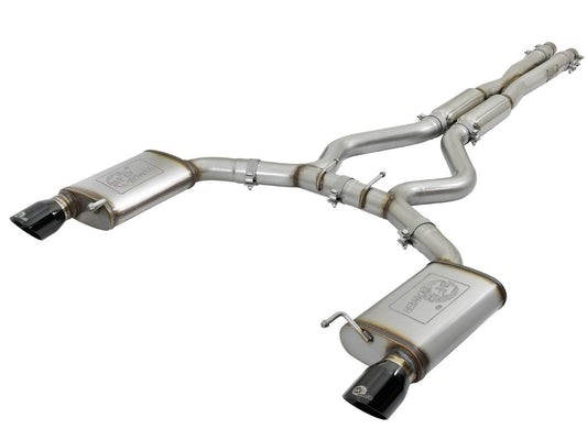 aFe 49-33087-B MACH Force-Xp 304 Stainless Steel 3 IN Cat-Back Exhaust System Black