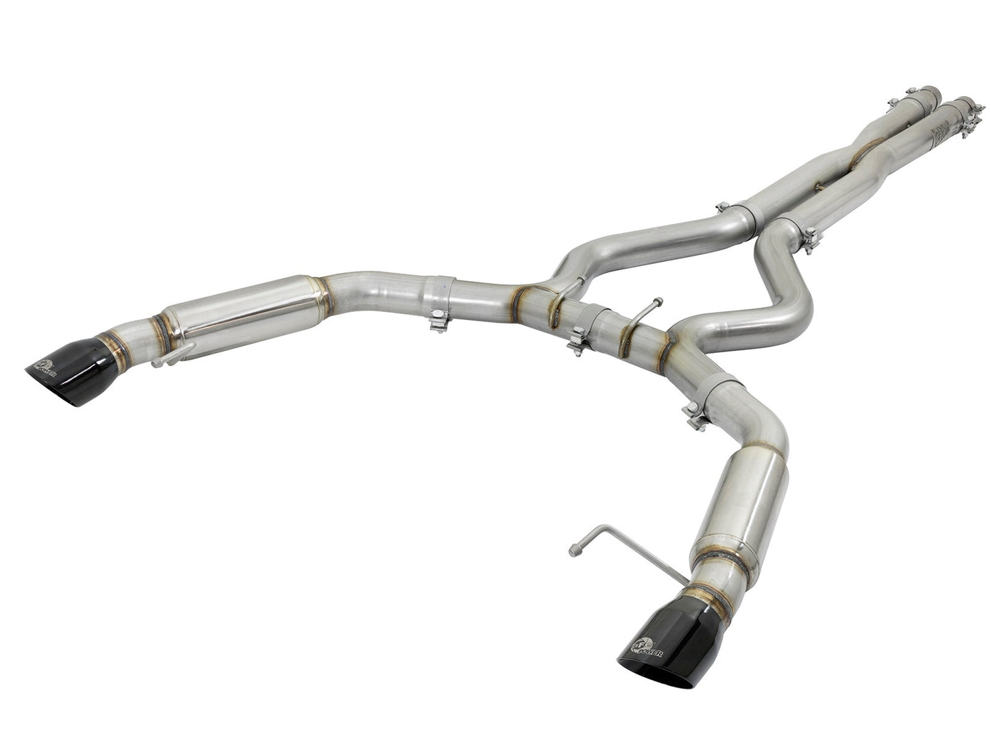 aFe 49-33088-P aFe MACHForce XP 3in Aggressive Toned Cat-Back Exhausts w/ Polished Tips 15-17 Ford Mustang V6/V8