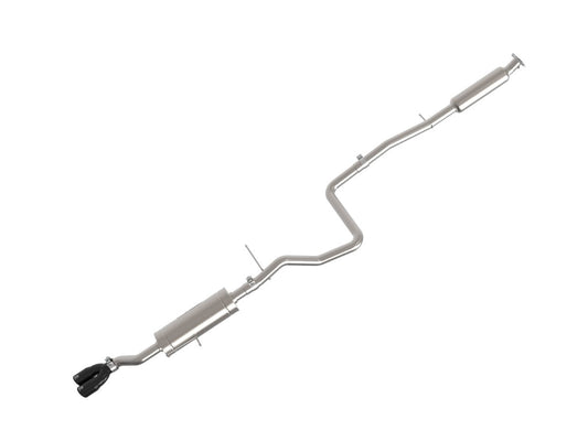 aFe 49-33134-B Takeda 2-1/4 IN 304 Stainless Steel Cat-Back Exhaust System w/ Black Tips
