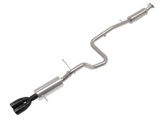 aFe 49-33140-B Takeda 2-1/2 IN 304 Stainless Steel Cat-Back Exhaust System w/ Black Tips
