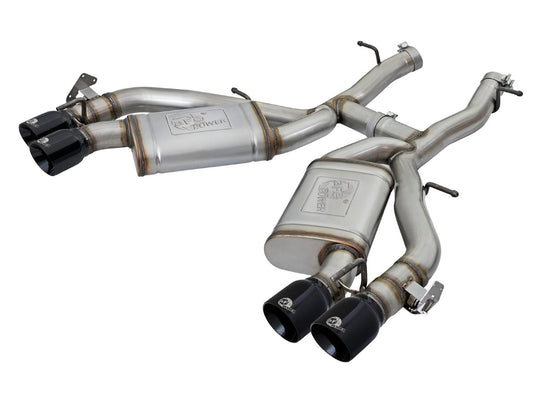 aFe 49-34068-B MACH Force-Xp 3 IN 304 Stainless Steel Axle-Back Exhaust System Black
