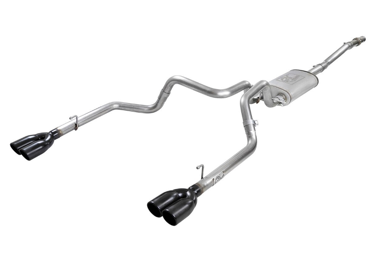 aFe 49-34104-B Vulcan Series 3 IN to Dual 2-1/2 IN 304 Stainless Steel Cat-Back Exhaust System