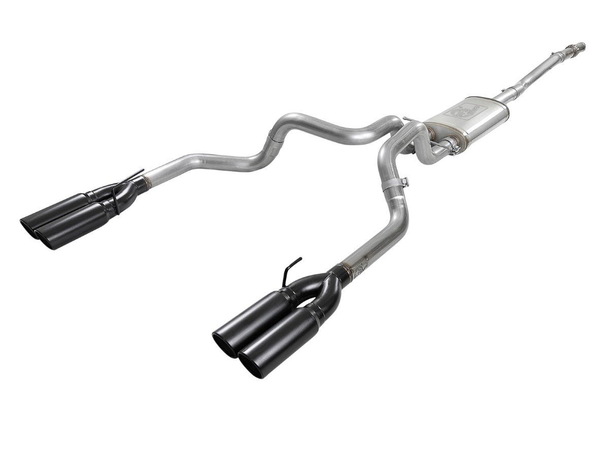 aFe 49-34105-B Vulcan Series 3 IN to Dual 3 IN 304 Stainless Steel Cat-Back Exhaust System