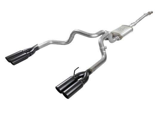 aFe 49-34105-B Vulcan Series 3 IN to Dual 3 IN 304 Stainless Steel Cat-Back Exhaust System