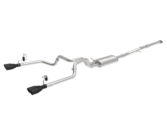 aFe 49-34110-B Vulcan Series 3 IN to Dual 2-1/2 IN 304 Stainless Steel Cat-Back Exhaust System