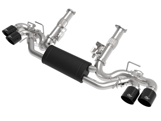 aFe 49-34124-B MACH Force-Xp 304 Stainless Steel Cat-Back Exhaust w/ Muffler Black (w/ NPP)