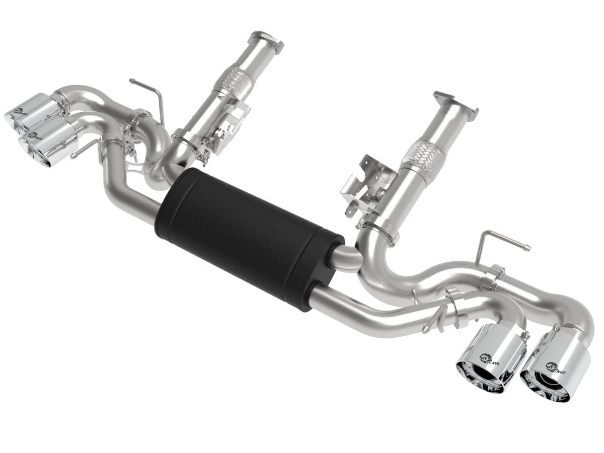 aFe 49-34127-P MACH Force-Xp 304 Stainless Steel Cat-Back Exhaust w/ Muffler Polished (No NPP)